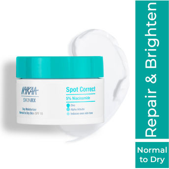 Nykaa SkinRX 5% Niacinamide Day Moisturizer SPF 15 for Spot Correction & Hydration Normal-Dry Skin