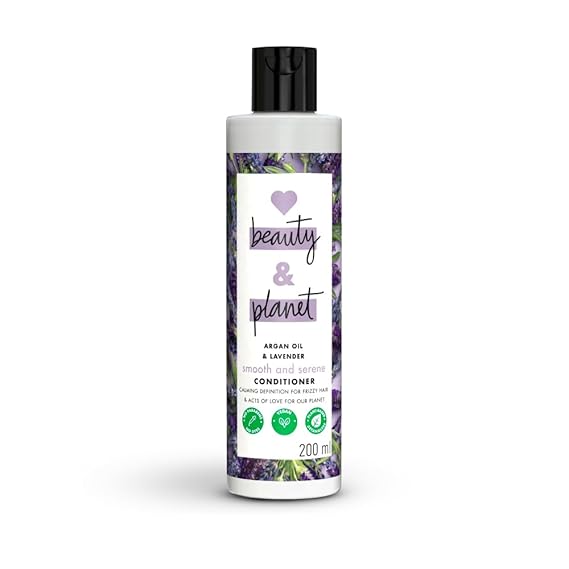 Love Beauty & Planet Argan Oil and Lavender Paraben Free Smooth and Serene Conditioner||No Parabens|| No Dyes|| 200ml
